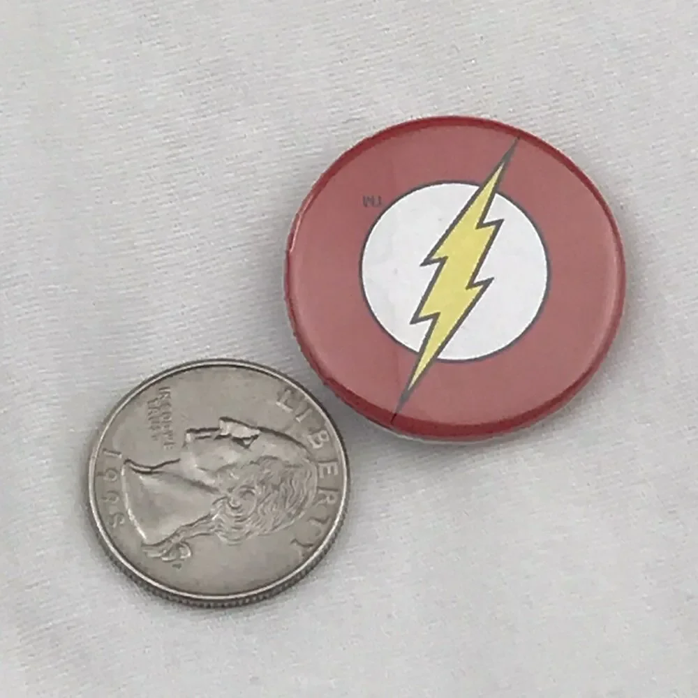 The Flash Pin Button Pinback DC Comics